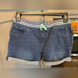Falls Creek Juniors Jean Shorts with Multicolor Waistband